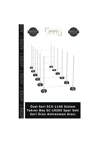 Özel Seri Scx-1140 Slalom Takımı Boş Sc-10265 Spor Seti Seri Ürün Antrenman Aracı Çok Renkli