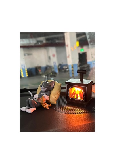Ledli Şömine Mini Figür