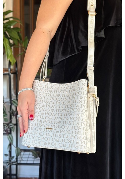 Just Polo Justpolo Kadın Krem Iki Askılı Postacı Ve Omuz Çantası Ebat:25x25 Cm Vizon Kahverengi