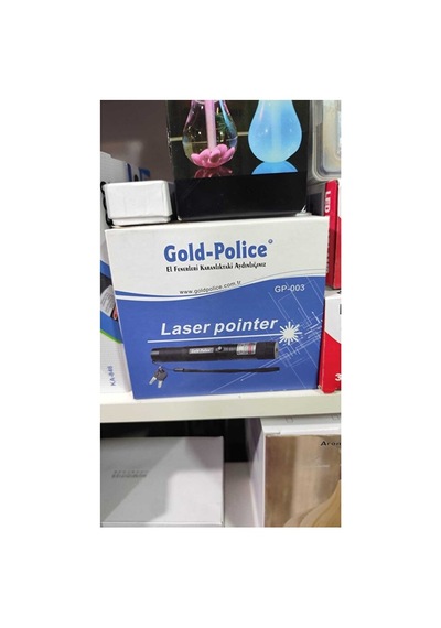 Gold Police Yeşil Lazer Poiter Uzun Menzilli Şarjlı Döner Başlıklı Kutulu - Işaretleyici El Lazeri