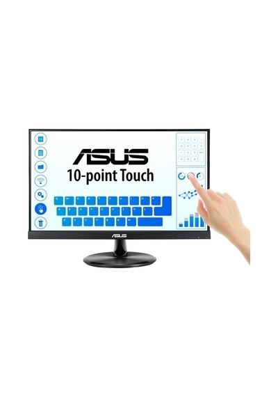 21.5 Asus Vt229h Ips 5ms 60mhz 1xvga 1xhdmı Fhd 1920x1080 Hoparlör Çerçevesiz Düşük Mavi Işık Dokunmatik Ekran Vesa