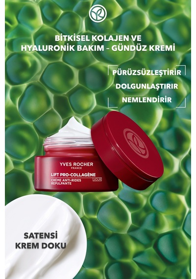 Yves Rocher Gündüz Kremi-sıkılaştırıcı,dolgunlaştırıcı Bitkisel Kolajen Ve Hyaluronik Bakım/ Lift Pro Collagene 50 Ml