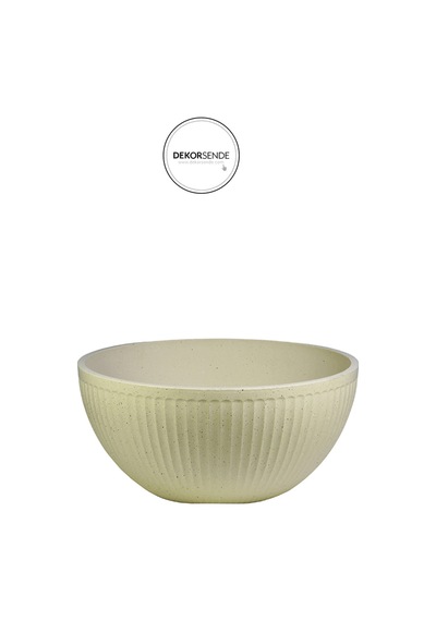 Plastik Saksı Krem 35 Cm