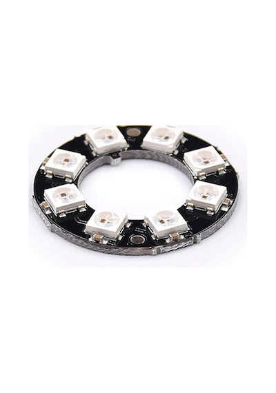 8 Bit Neopixel Halka Ring Ws2812b 5050 Rgb Led Modül 5050 Adreslenebilir Lamba Kart Full Color Ekran