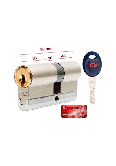 Kale Kilit 164 Cec M Mandallı Topuzlu 40+10+40 90 Mm Kilit Göbeği
