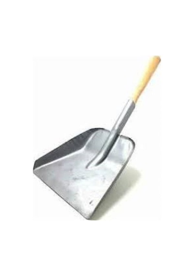 Geniş Metal Faraş Kürek Soba Küreği Çöpçü Küreği Saplı
