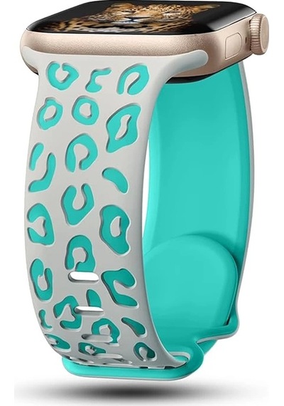 Apple Watch Uyumlu  7 41mm Zore Krd-140 Silikon Kordon Strap Kayış