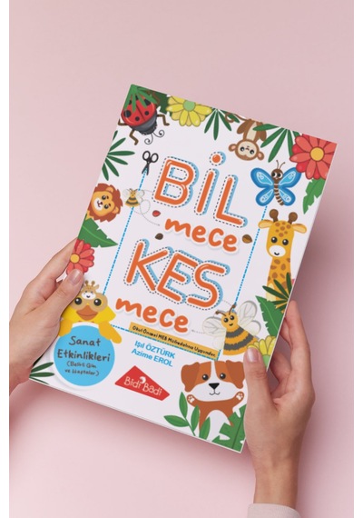 Bilmece Kesmece Sanat Etkinlikleri Kitabı / Kes Yapıştır 144 Kalın Karton Sayfa