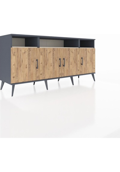 Hyperion Konsol 6 Raflı 4 Kapaklı 176x44x83 Antrasit-çam/aytaşı Çam/aytaşı Hyperion Konsol 6 Raflı 4 Kapaklı 176x44x83 Antrasit-çam/aytaşı Çam/aytaşı