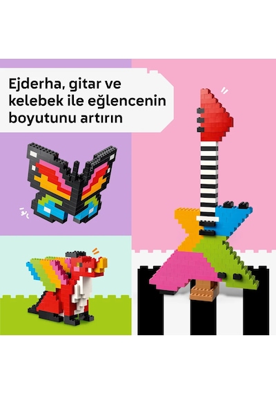 LEGO® Classic Renkli Yaratıcı Yapım Parçaları 11045 - 5 Yaş Üzeri için 14 Model Oluşturulabilen Oyuncak Yapım Seti (820 Parça)