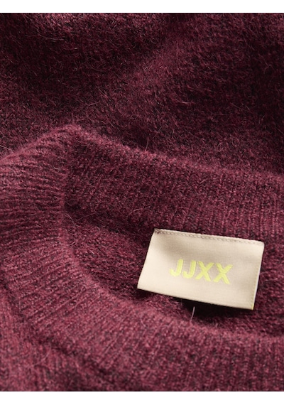 Jack & Jones Kadin Bisiklet Yaka Alpaka Yünlü Kazak - Evi - 12281702 Cabernet