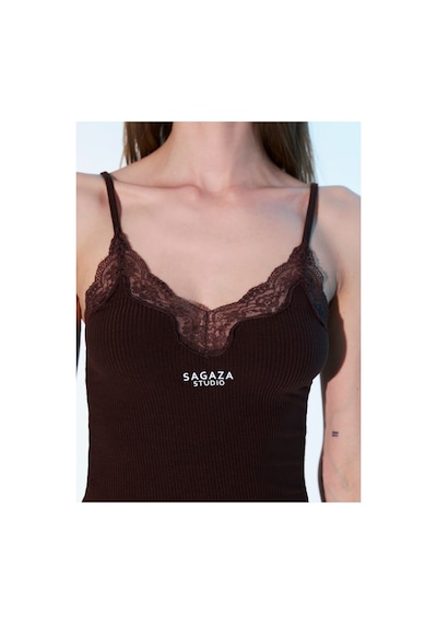 Sagaza Studio Ss6003 Likralı Body Kahverengi