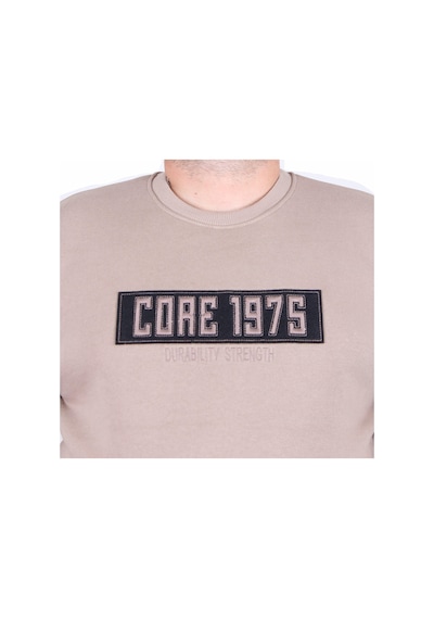 Moc Grande Mocgrande Erkek Büyük Beden Sıfır Yaka 3ip Sweat Core 1975 24209 Camel Camel