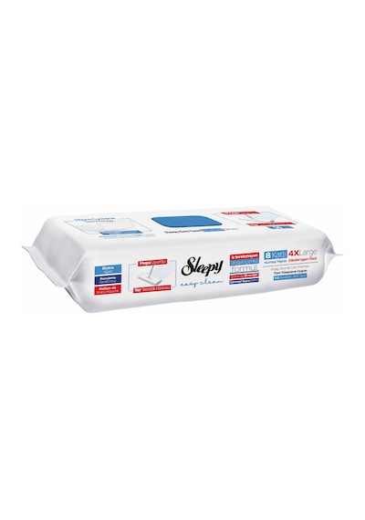 Sleepy Easy Clean Çamaşır Suyu Katkılı Mopa Uyumlu Yer Temizlik Havlusu&Mendili 50 Yaprak