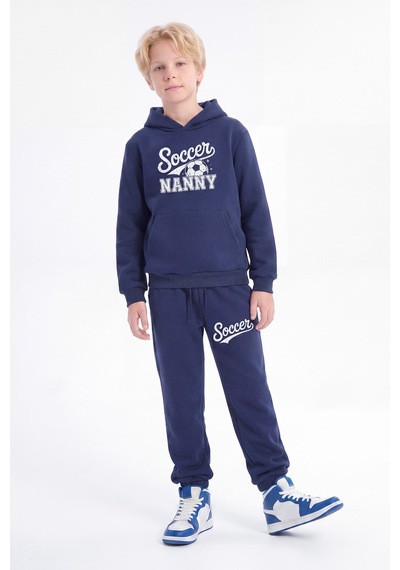Fyk Kids 3 İplik Baskılı Kışlık Kanguru Cepli Kapüşonlu Erkek Çocuk Eşofman Takımı Lacivert Fyk Kids 3 İplik Baskılı Kışlık Kanguru Cepli Kapüşonlu Erkek Çocuk Eşofman Takımı Lacivert