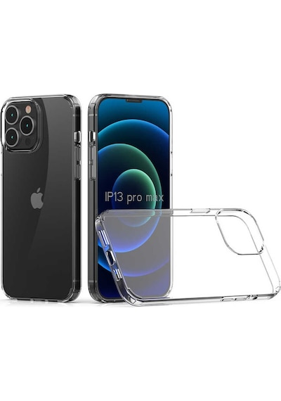 Apple Uyumlu iPhone 13 Pro Max Kılıf Şeffaf Lüx Ultra Koruma Silikon Renksiz
