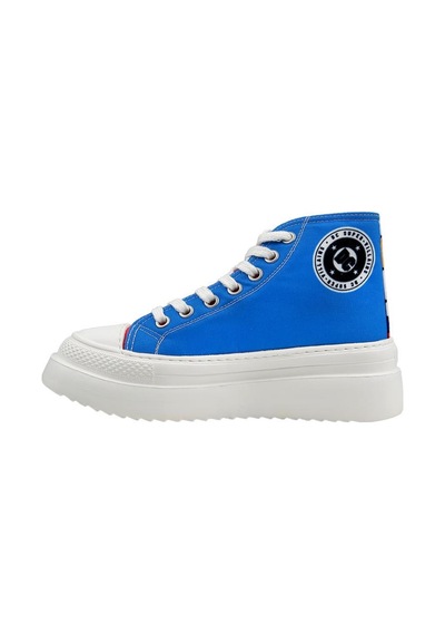 Kadın Vegan Çok Renkli Kalın Taban High Sneakers - Warner Bros Dc Villains Tasarım