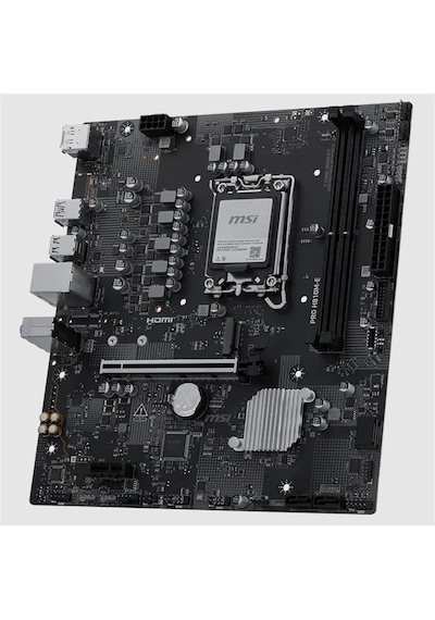 Msı Pro H810m-e Ddr5 6400mt/s 1xhdmı 1xdp 1xm.2 Usb 3.2 Matx 1851p Intel Ultra Processors Serıes 2