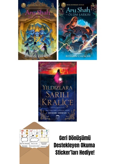 Aru Shah Ve Altın Şehir + Aru Shah Ve Ölüm Şarkısı + Yıldızlara Sarılı Kraliçe