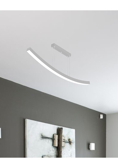 Freccia Gri Kasa, Sarı Işık Modern Sarkıt Led Avize GRİ RENK