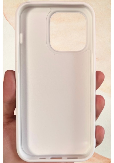İphone 14 Pro Yıldız Tozu Premium Beyaz Silikon Kılıf