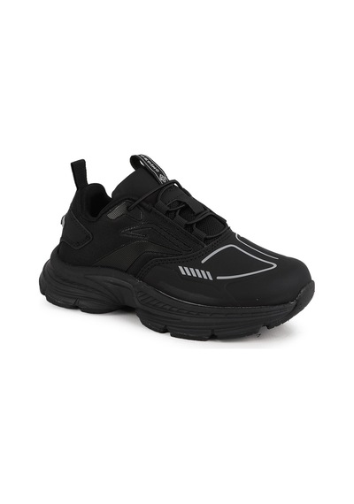 Pepino 2357 Ayakkabı Gf Çocuk Reflektif Çizgili Esnek Bağcıklı Kalın Taban Koşu Ve Yürüyüş Sneaker Siyah Pepino 2357 Ayakkabı Gf Çocuk Reflektif Çizgili Esnek Bağcıklı Kalın Taban Koşu Ve Yürüyüş Sneaker Siyah