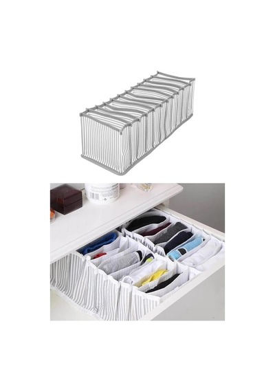 Akordiyon Çekmece Düzenleyici Organizer 11 Gözlü Açık Bej