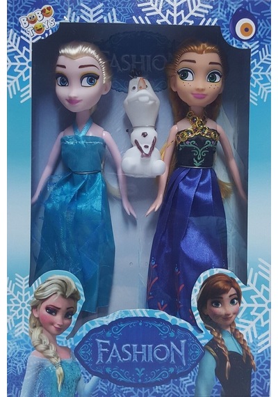 Korps Disney Frozen Karlar Ülkesi Elsa+Anna+Olaf 3'Lü Oyuncak Bebek