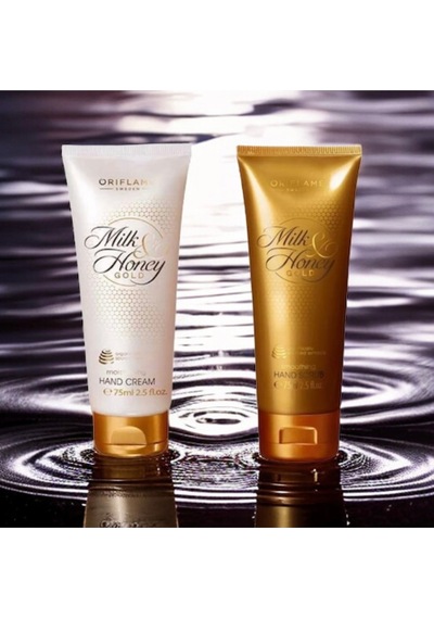 Oriflame Milk & Honey Gold El Kremi 75 ML + Hand Scrub 75 ML