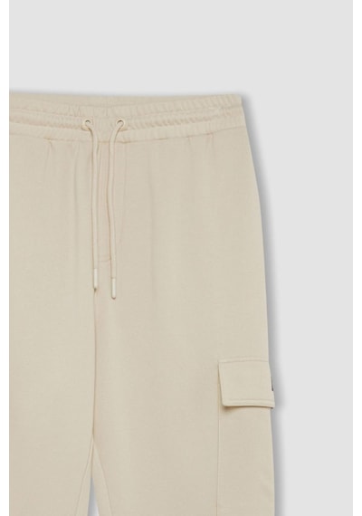 DeFacto Regular Fit Jogger Eşofman Altı Basic Düz Kargo Cepli Lastikli Paça D5252AX25SPBG155
