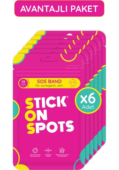 Stick On Spots Sos Sivilce Maskesi 6 x 15'li