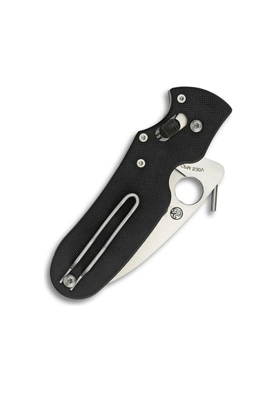 Spyderco Pkal Black G-10 Plainedge Kamp Çakı Siyah