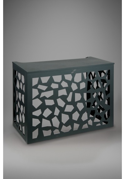 Klima Motoru/dış Ünite Gizleme/koruma Kafesi Xl 120x62x150 H Stone Antrasit
