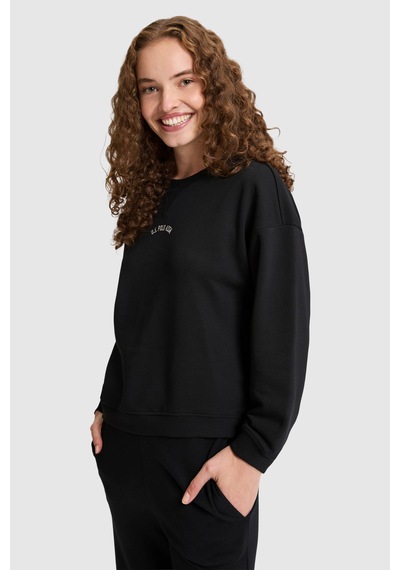 U.S. Polo Assn. Kadın Siyah Sweatshirt 50328959-vr046