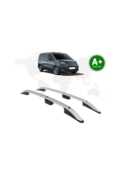 Citroen Berlingo Panelvan Tavan Çıtası Uzun Şasi 2024 Model Ve Sonrası Gri