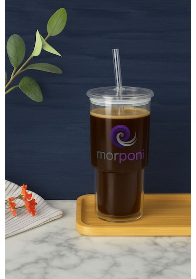 Qerhome Pinterest Pipetli Cam Kapaklı Bardak 500 Ml Kahve Ve Sunum Bardağı I Kokteyl Bardak Şeffaf