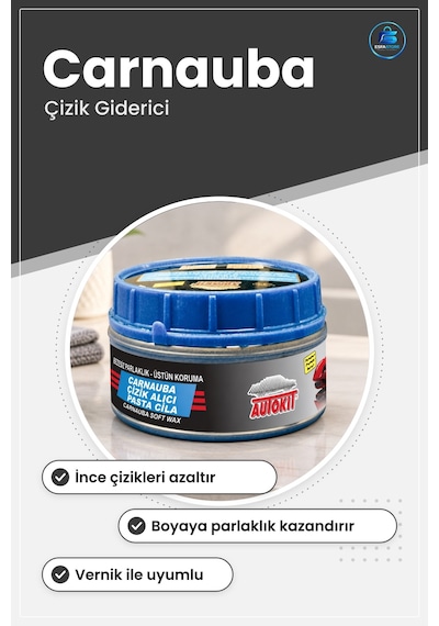 Pasta Cila Oto Çizik Giderici Carnauba Araç Boya Parlatıcı Bakım