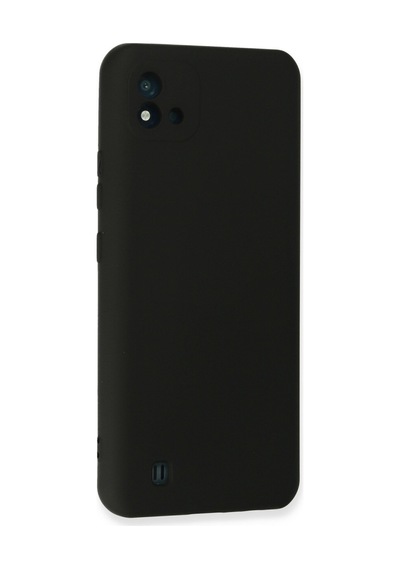 Realme C11 2021 Uyumlu Kılıf Nano İçi Kadife Silikon - Siyah