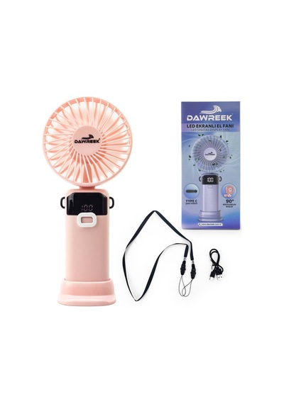 Dawreek Bt0257led Göstergeli El Fanı Pembe