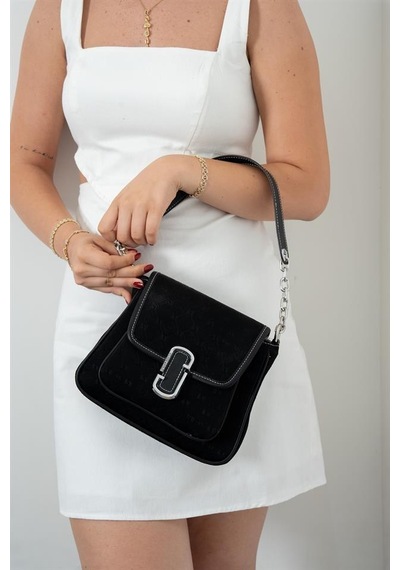 Silver Polo Sp1147 Kadın Omuz Çantası Fashion Siyah-siyah