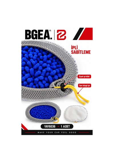 Bgea Mavi Şönil Dokulu Yedek Mop Bezi İpli Sabitlemeli 1 Adet
