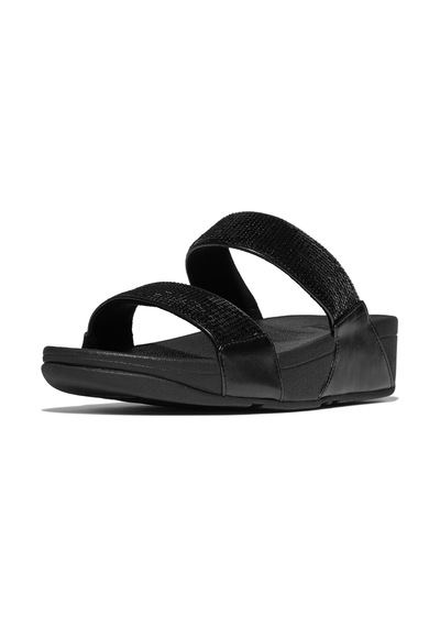 090 All Black Espadril / Keten Kadın Jf2 Fitflop Lulu Sequın Slıdes 090 All Black Siyah