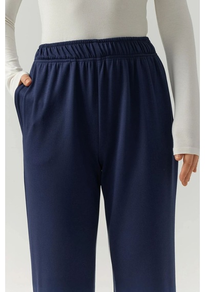Hiccup Esnek Bel Modal Touch Jogger Pantolon Lacivert
