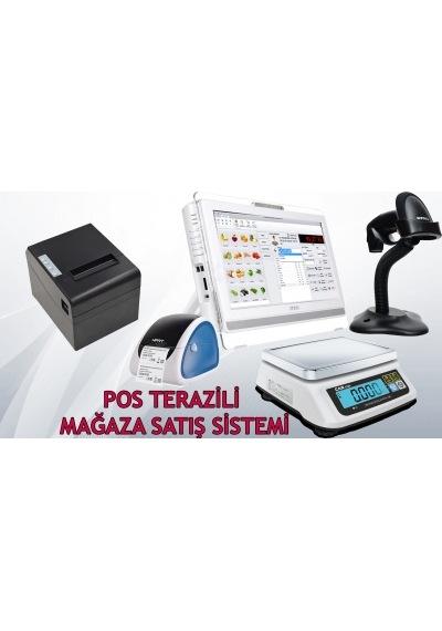 Terazili Barkodlu Dokunmatik Satış
