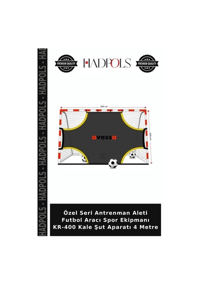 Özel Seri Antrenman Aleti Futbol Aracı Spor Ekipmanı Kr-400 Kale Şut Aparatı 4 Metre Belirtilmemiş