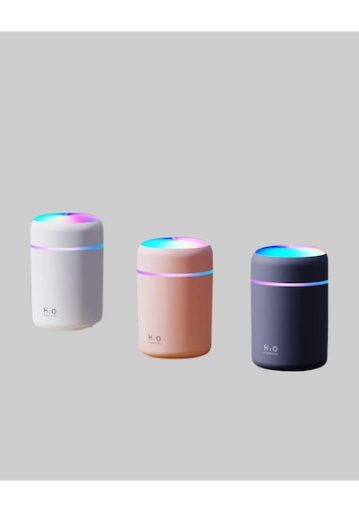 Hubrendy Tekno Taşınabilir Usb Mini Nemlendirici Led Aydınlatmalı, Çift Püskürtme Modu