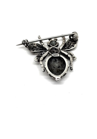 Oya Silver Gümüş Arı Broş-doğanın Mücevherleri Koleksiyonu Ms2001 Siyah