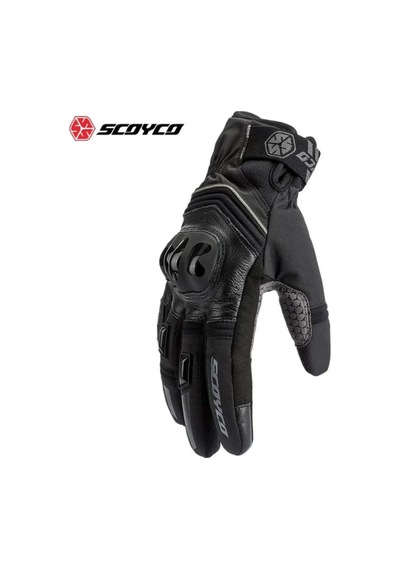 Ebakbak Motosiklet Eldiven Deri Ve Cordura Reflektörlü Su Geçirmez Özel Iç Mebran Dirençli Motor Eldiveni