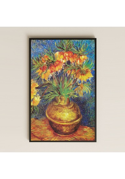 Van Gogh Taçlı Sümbüller - Uv Baskılı Sanat Pvc Tablo