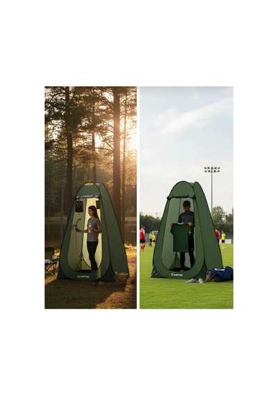 Camp One Kamp Alanı Duş Giyinme Wc Çadırı Profesyonel Fotoğrafcı Prova Kabini 190x120x120 Haki